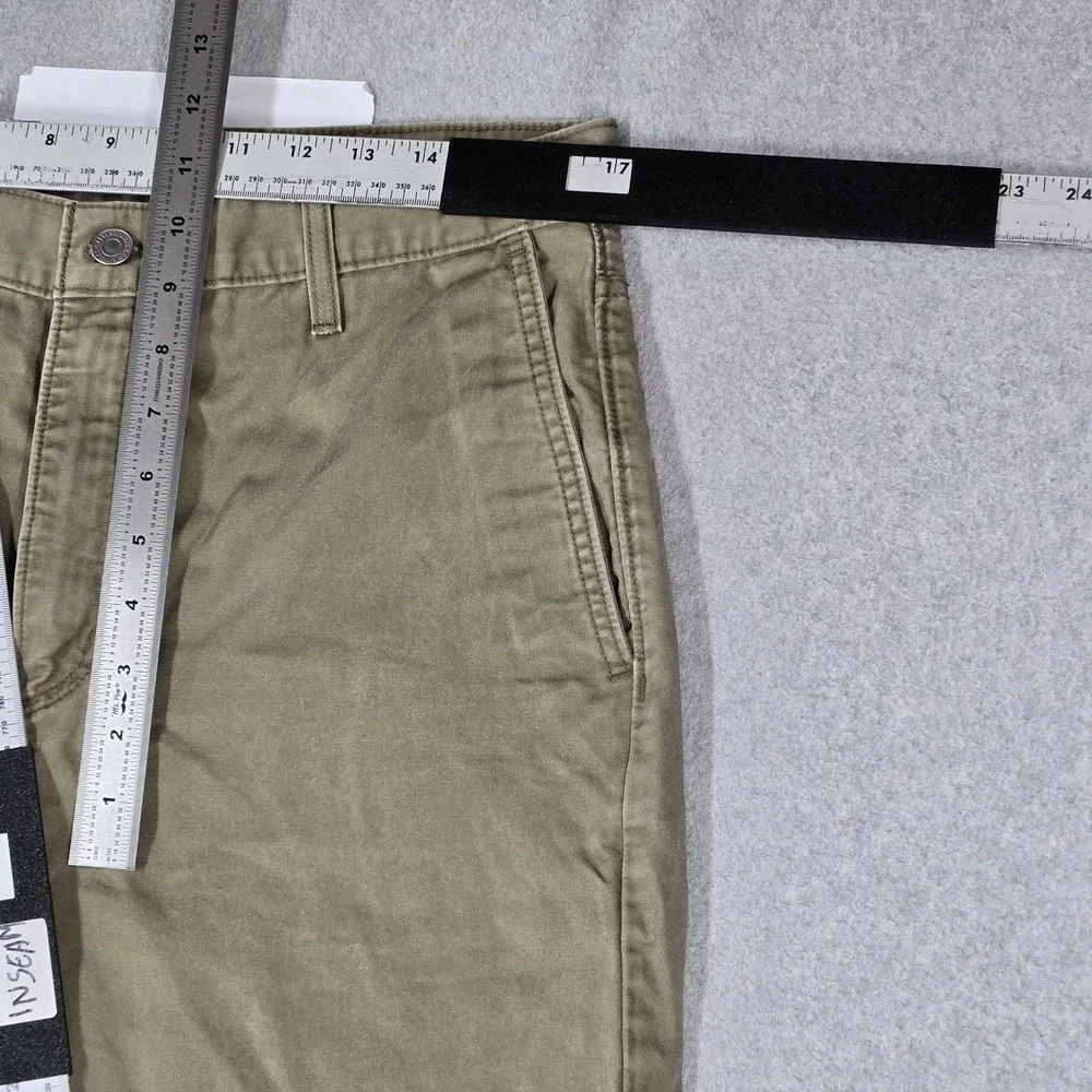 Levi's 511 Men Pants 34X30 Olive Green Slim Chino Twill 28